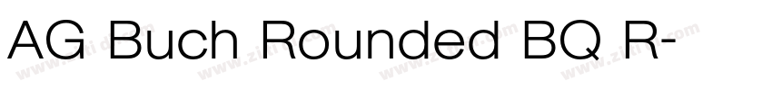 AG Buch Rounded BQ R字体转换